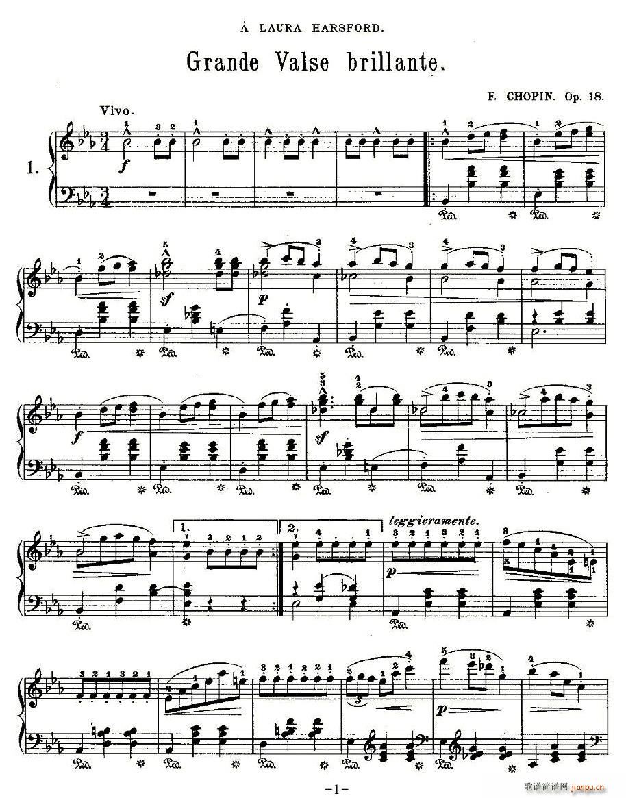 Grande valse brillanteOp.18,No.1(ʮּ)1