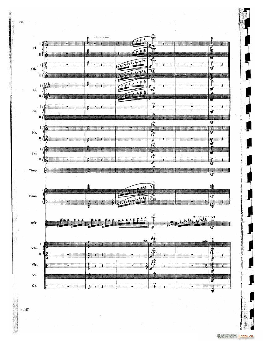 Barber op 14 Violin Concerto Score (V)39