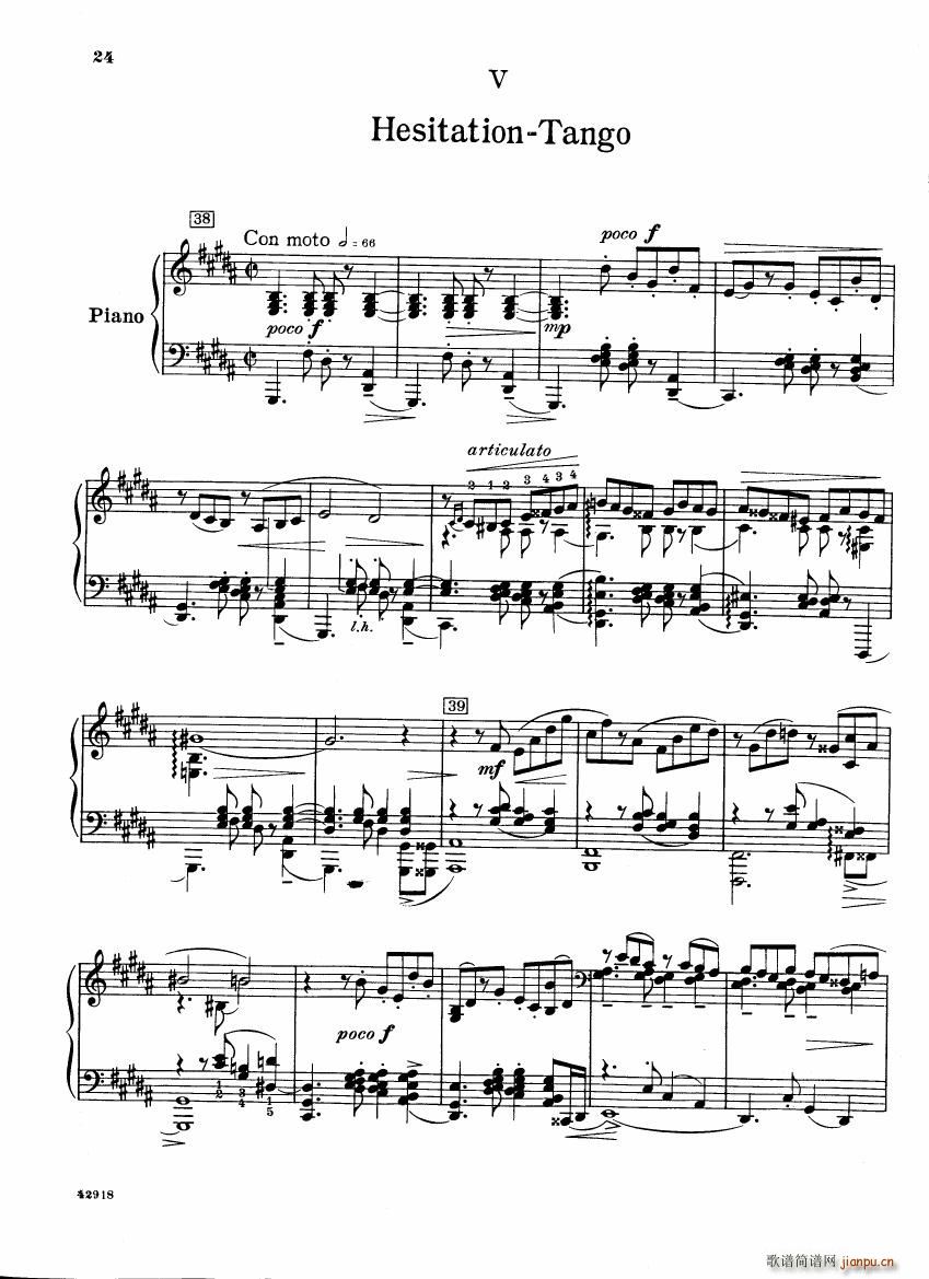 Barber op 28 Souvenirs piano solo(V)17