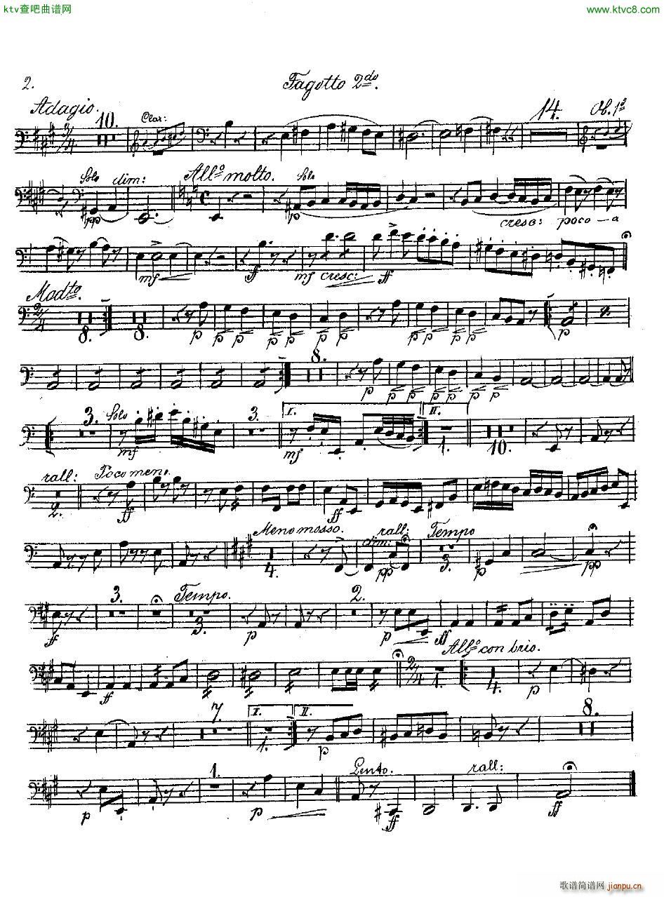 Andersen op 2 Ungarische Fantasie orch parts(V)40