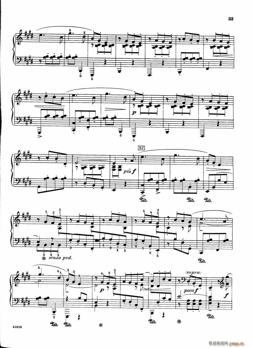 Barber op 28 Souvenirs piano solo(V)33