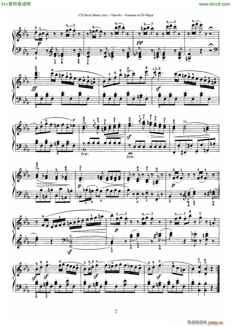 Dussek Sonatina in G Major(V)31