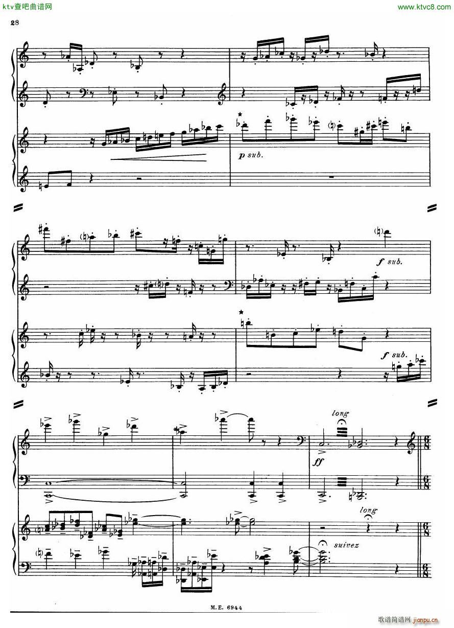 Auric Partita for two pianos(V)21