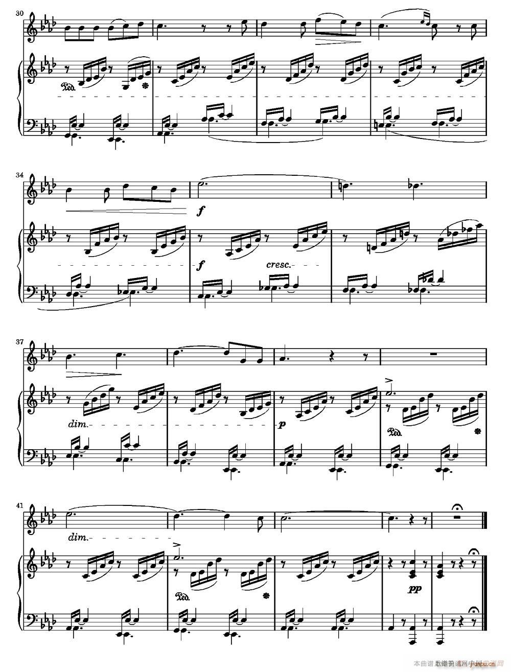 On Wings of Song Op 34 No 2(ѺV)3