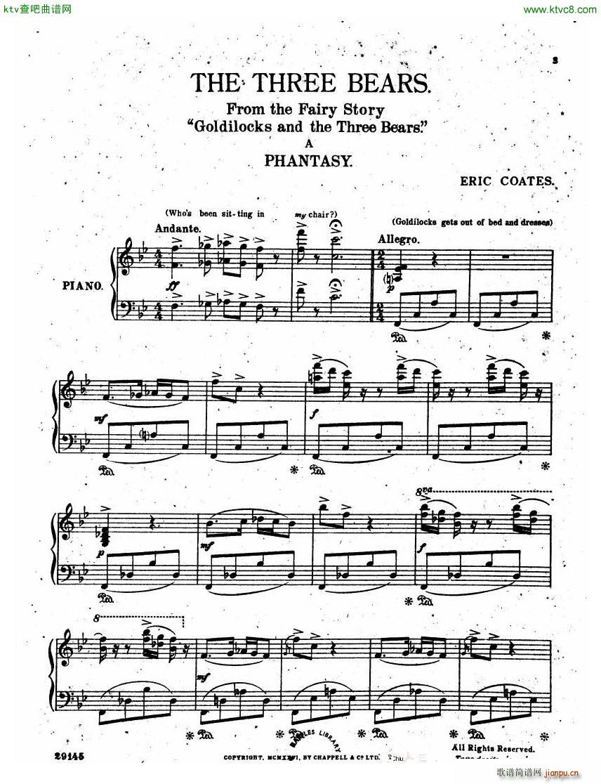 Coates The Three Bears Phantasy(V)3