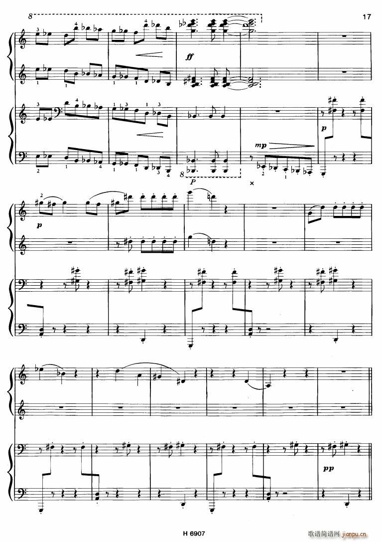 Barton Sonatina for 4 hands(V)17