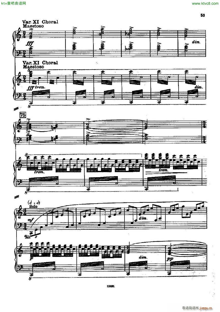 Dohnanyi Variations Nursery Rhyme Op25 (V)12