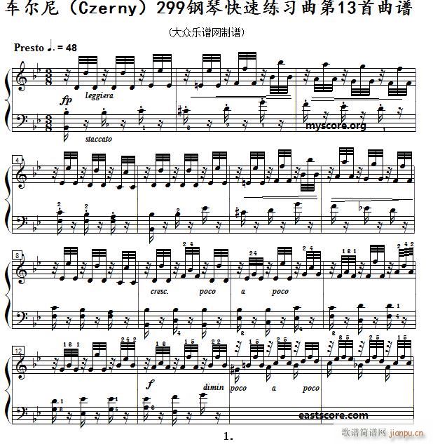 ܇(ch) ٿپ Czerny 299 13 ʾ(V)1