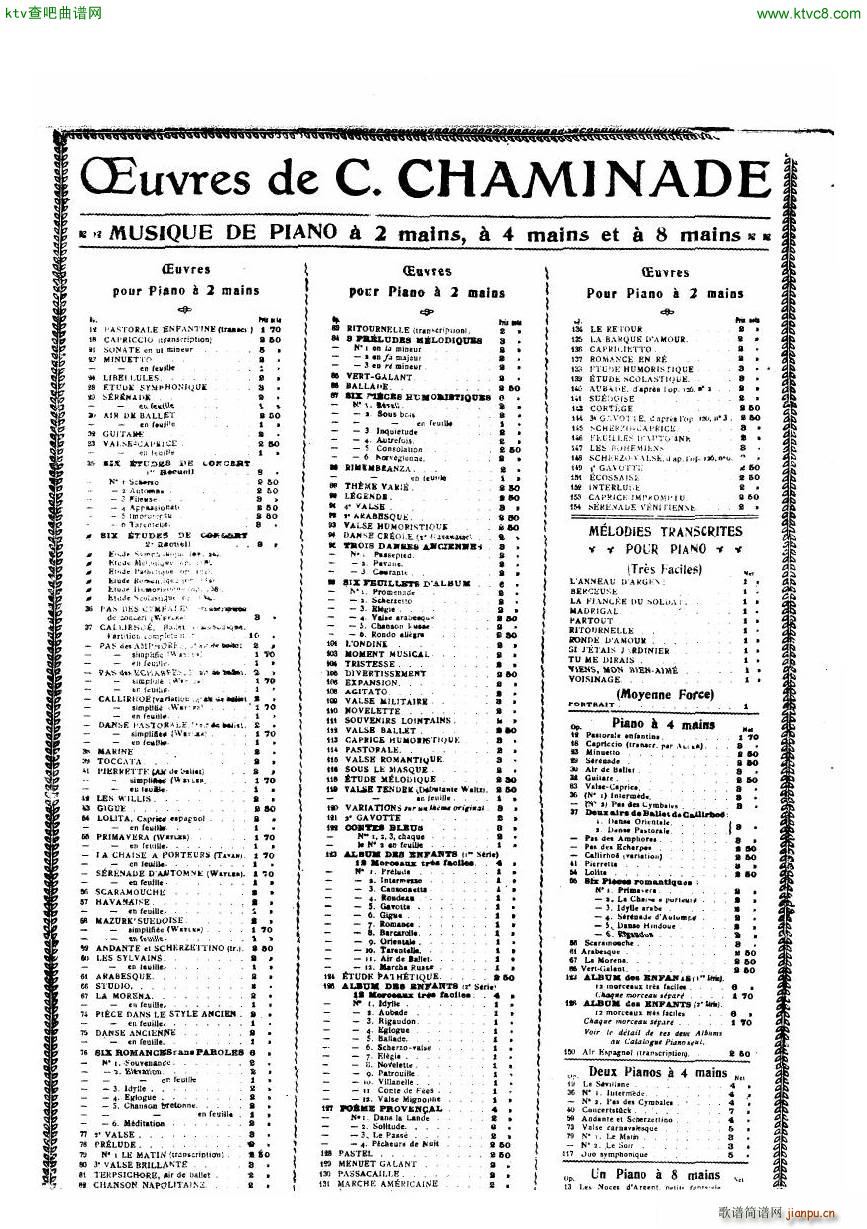 Chaminade 21 PianoSonata(V)27