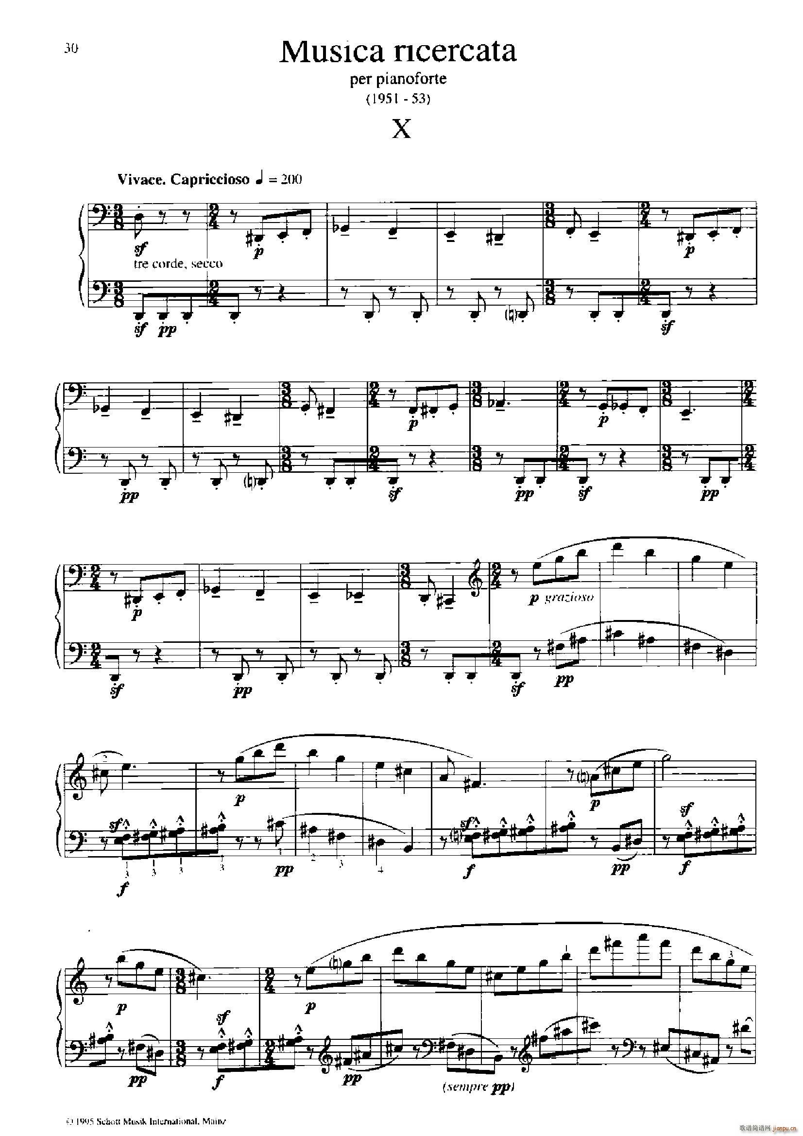 Musica Ricercata (l ) 10(V)1