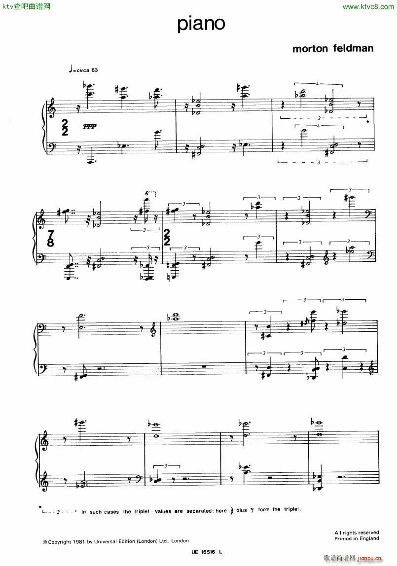 Feldman Piano(V)1
