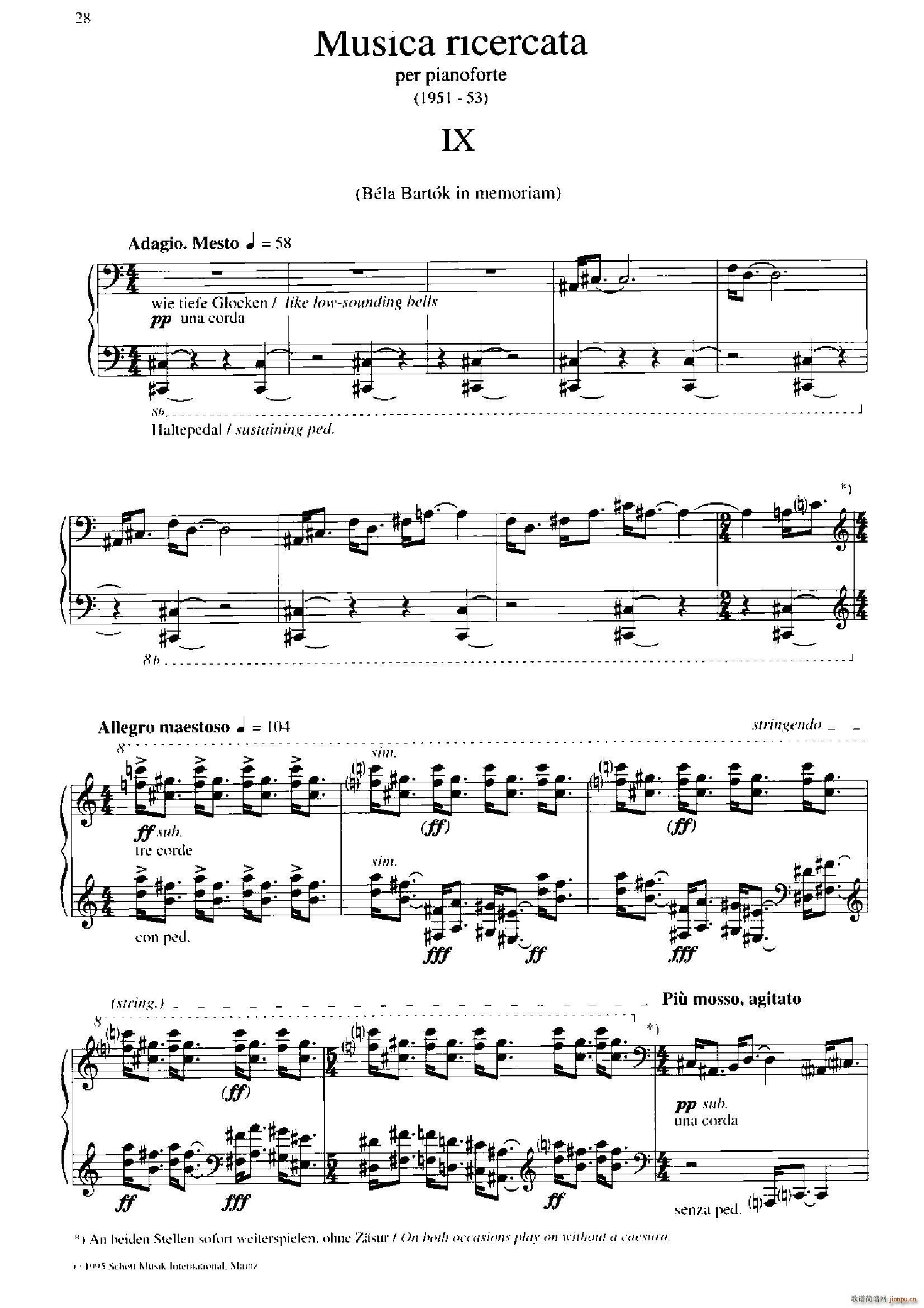 Musica Ricercata (l ) 9(V)1
