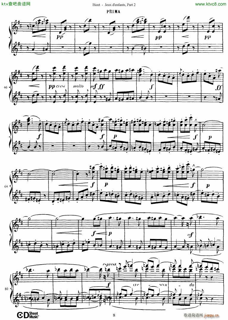 Bizet Jeaux d Enfants Part II(V)9