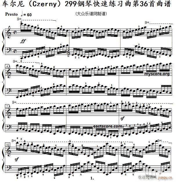 ܇(ch) ٿپ Czerny 299 36 ʾ(V)1