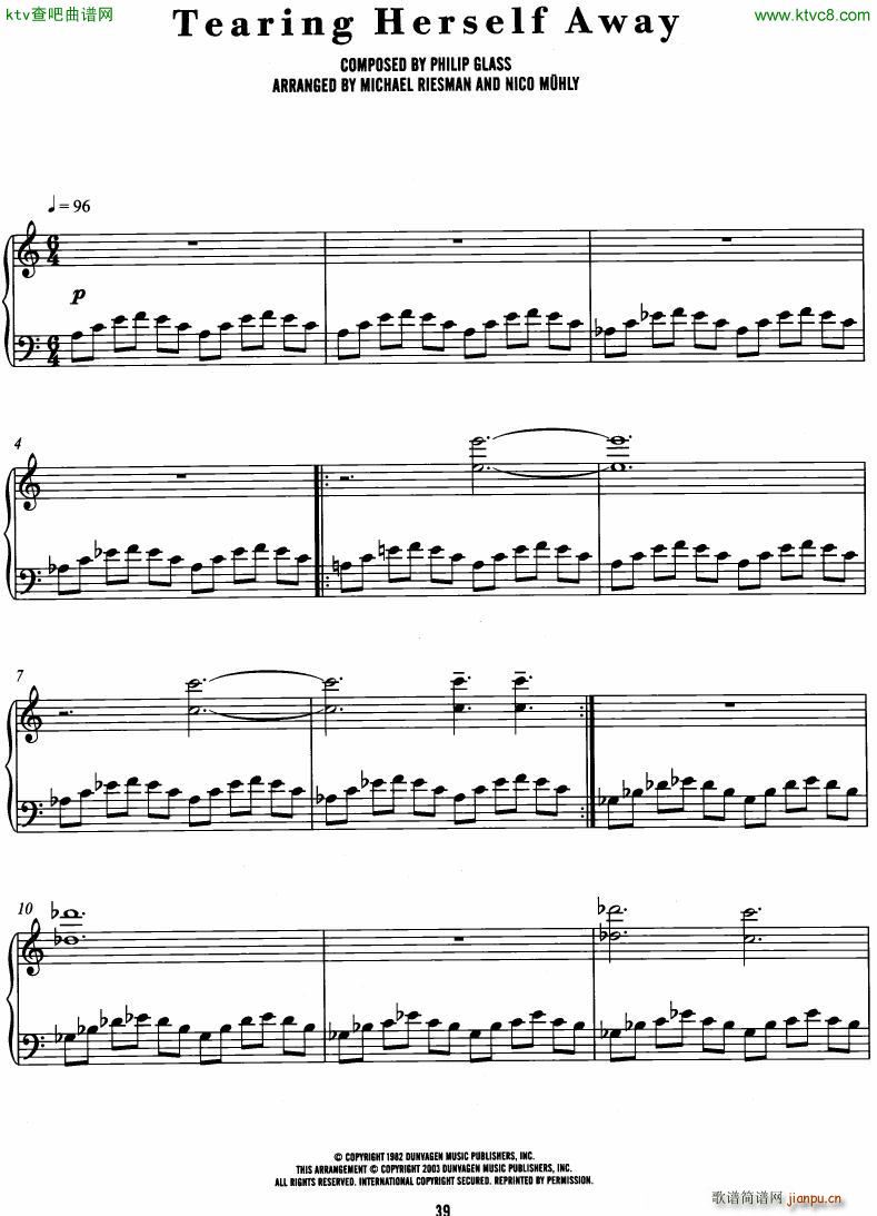 Philip Glass The Hours complete book(V)36