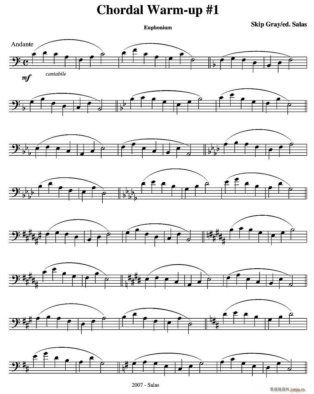 Chordal Warm up Euphonium ��̖�����̲��x�� �~��(ʮ�ּ�����)1