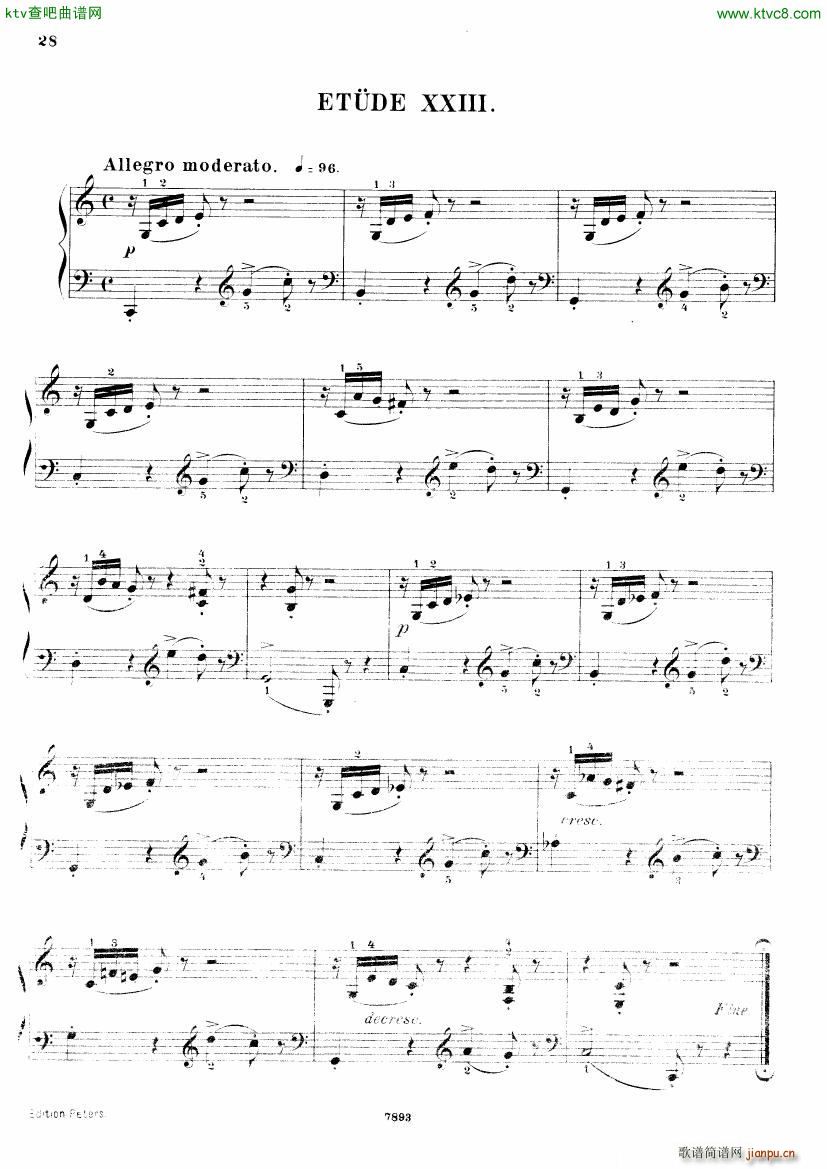 Henri Bertini 1798 1876 25 Easy Etudes Op 100(V)29