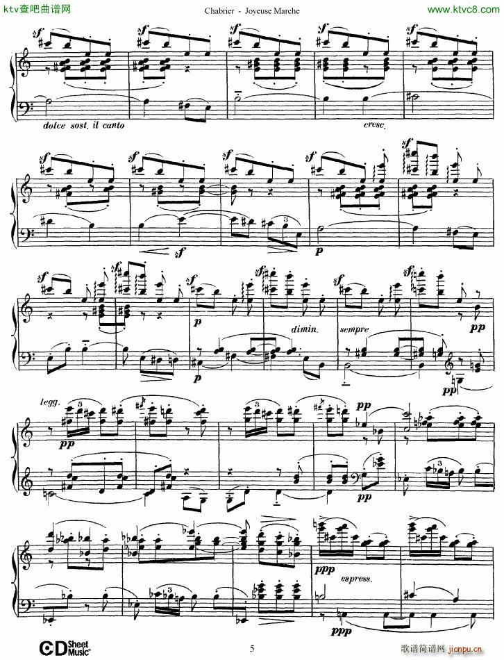 Chabrier Joyeuse Marche(V)5