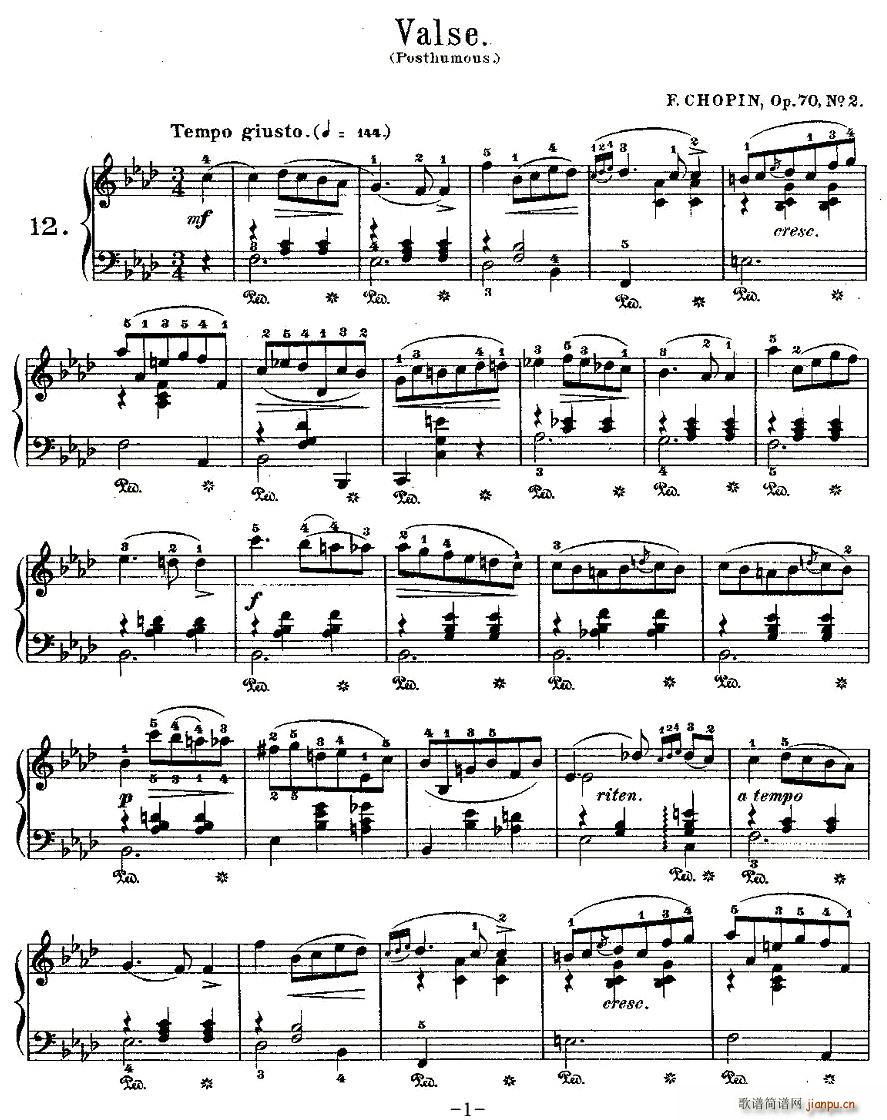valseOp.70, No.2(ʮּ)1