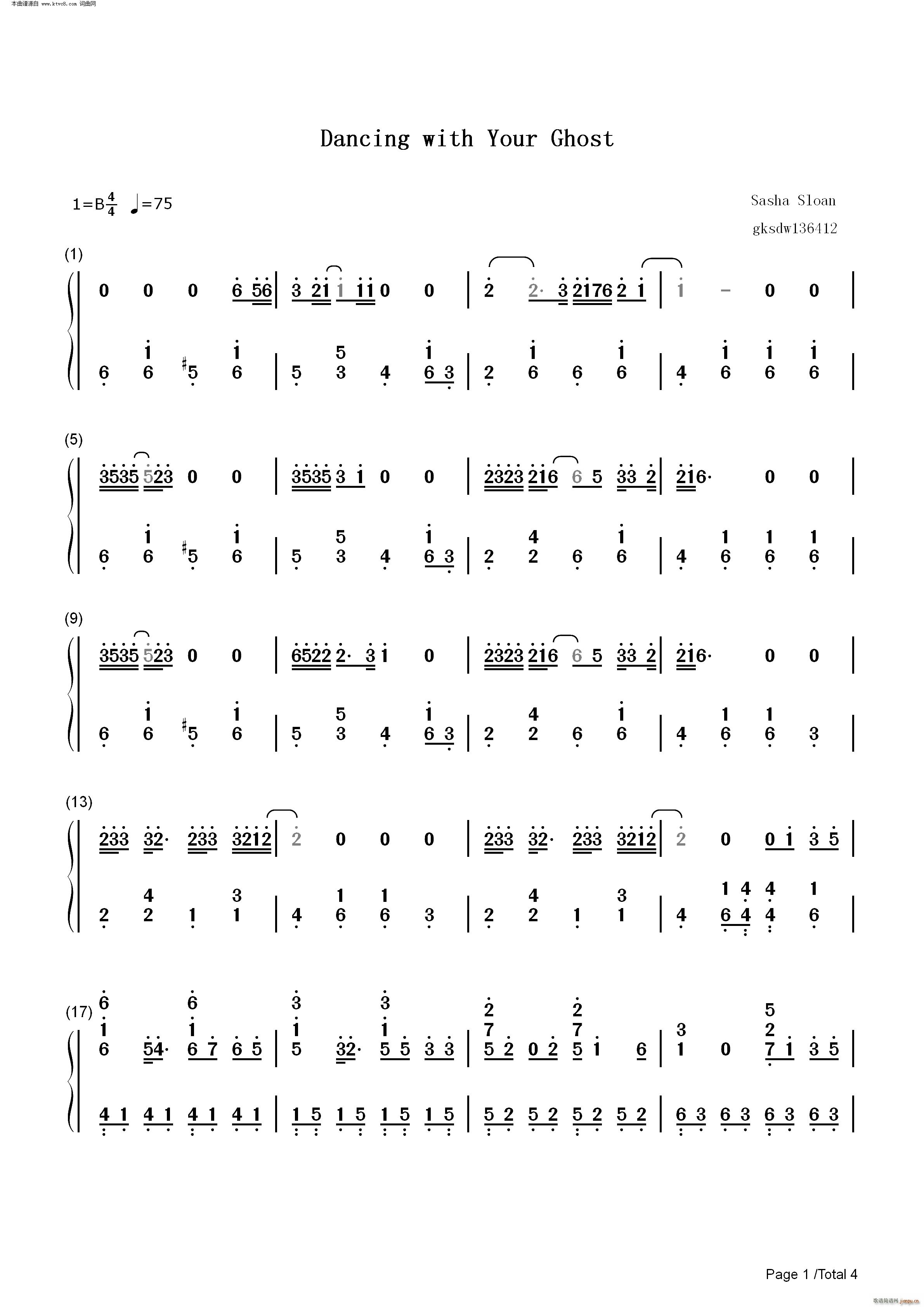Dancing with Your Ghost ָɃŮ (tng) p(V)5