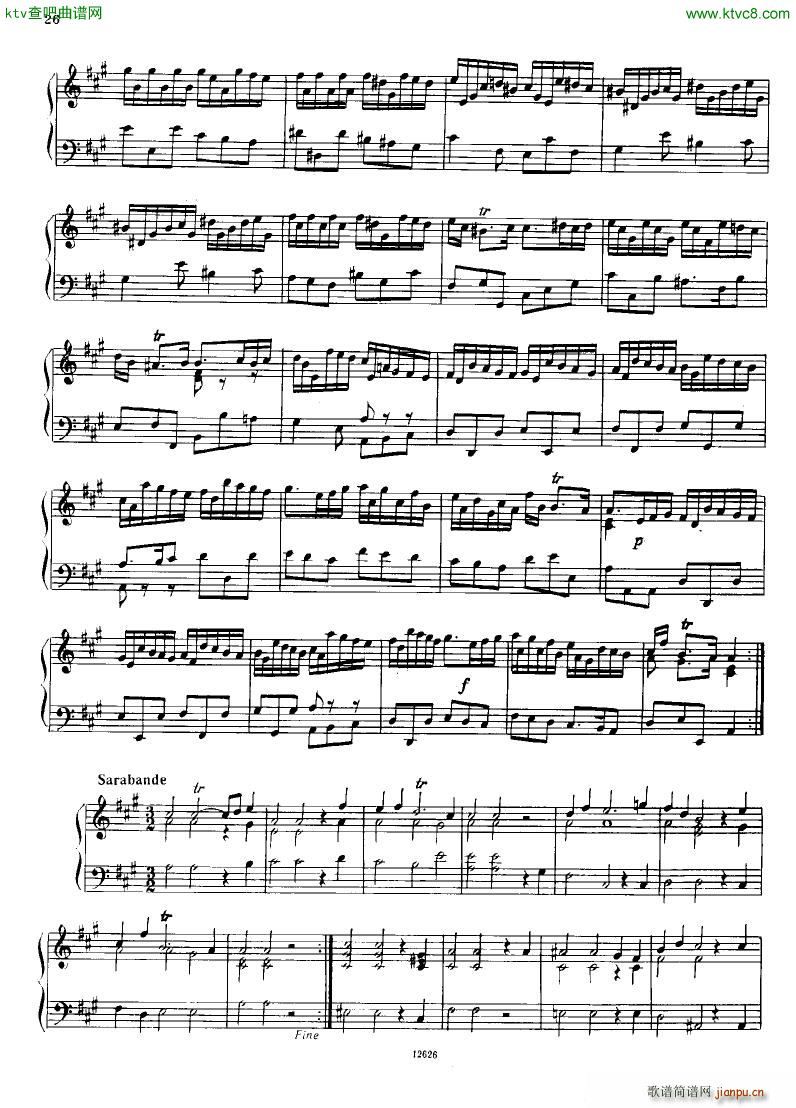 H ndel 1 Suiten for Piano Book 2(V)27