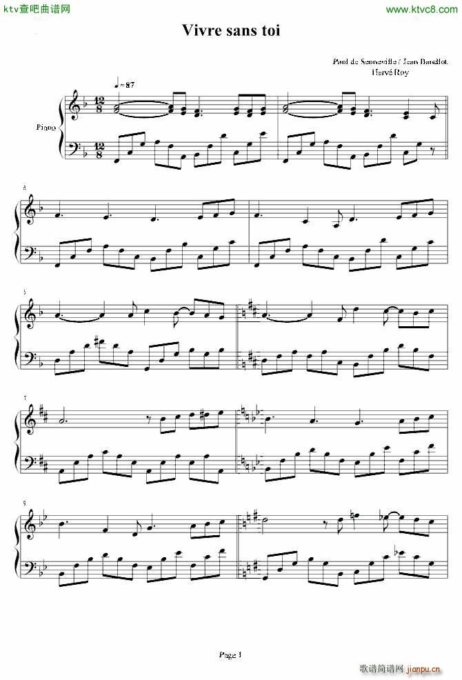Vivre sans to(V)1