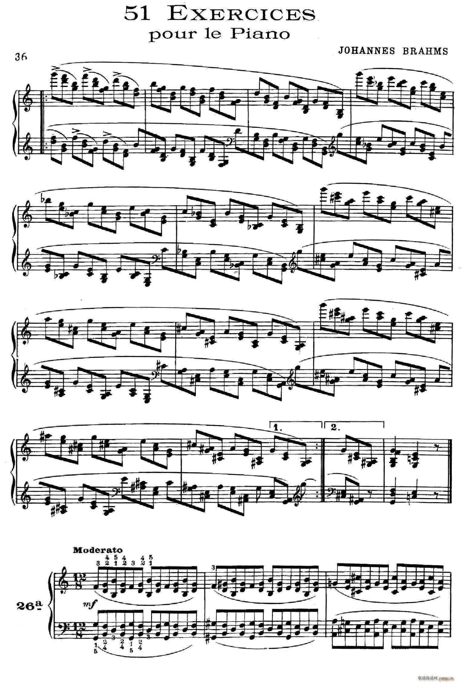 51 Exercises WoO 6 51پ 26 30(V)1
