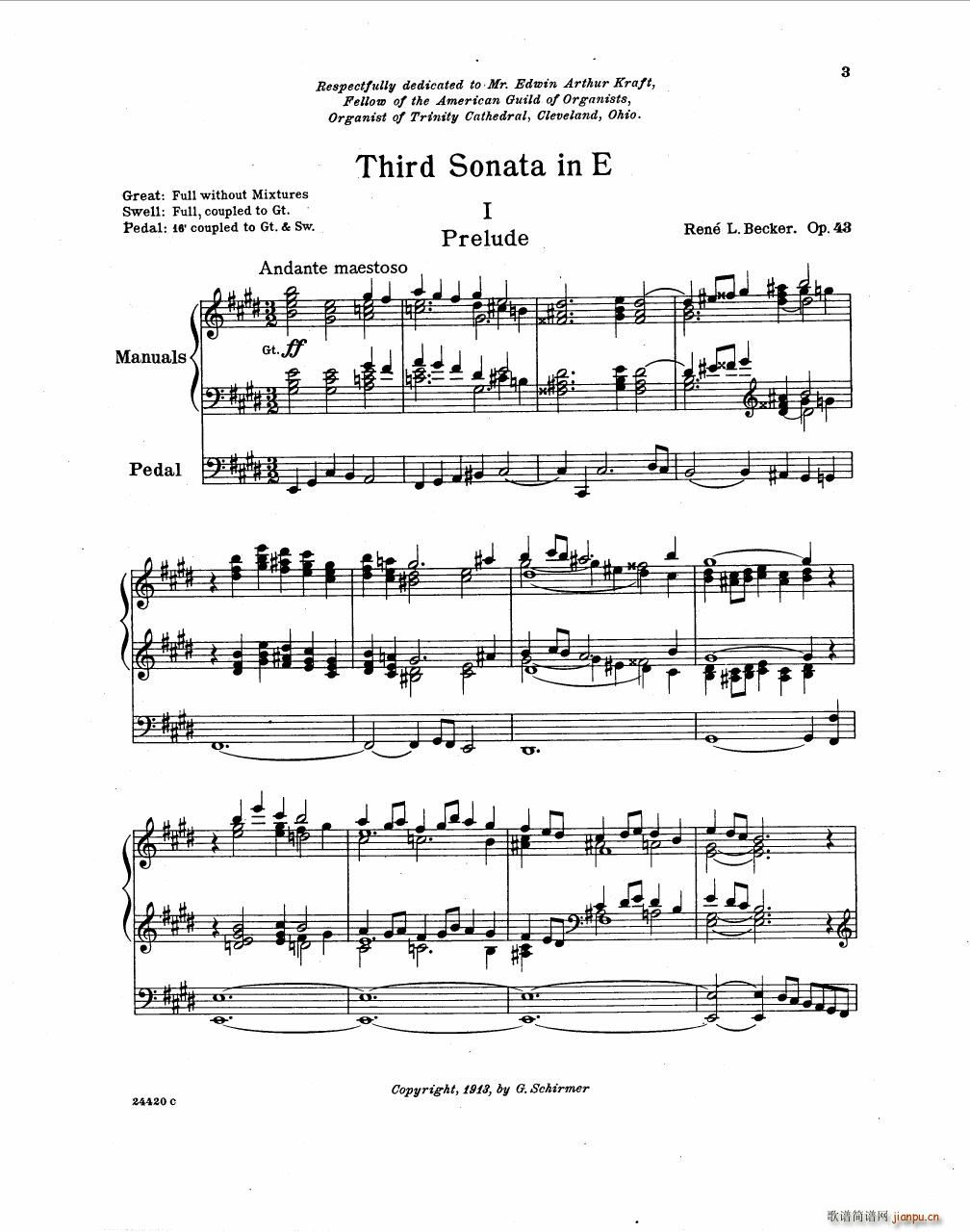 Becker Reme op 43 Sonate 3(V)5