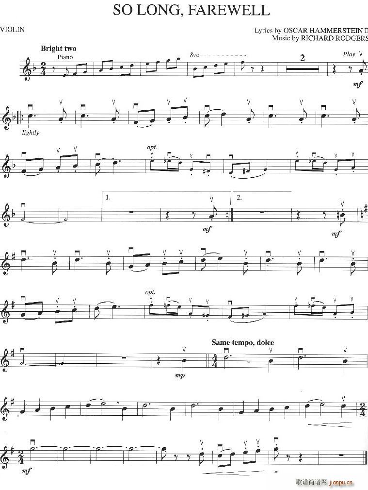 SO LONG, FAREWELL(СV)1