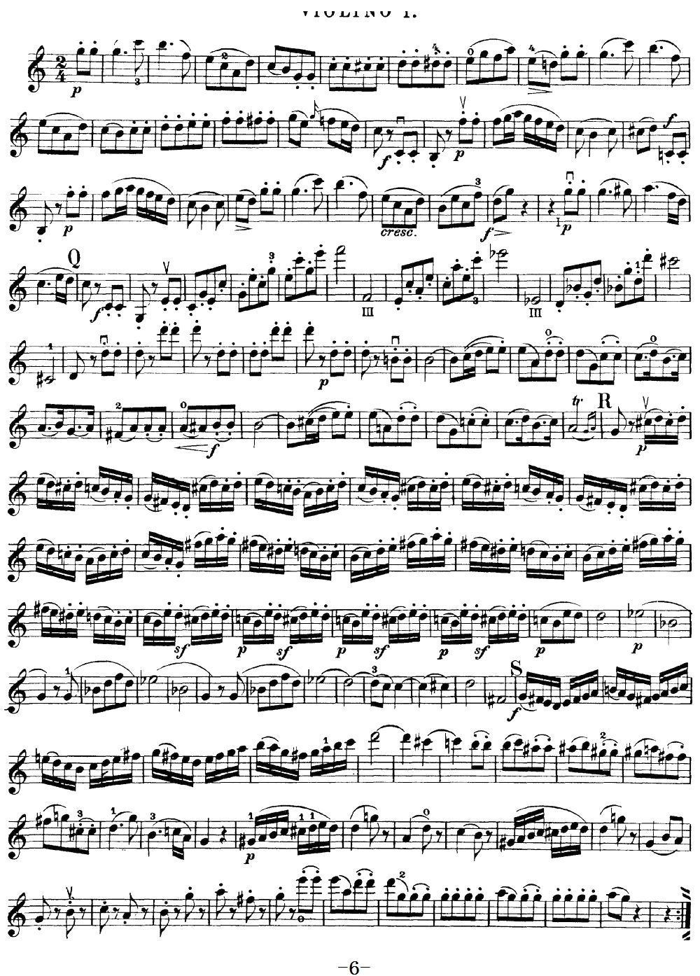 Mozart Quartet No 19 in C Major K 465 Violin 1(ʮּ)6