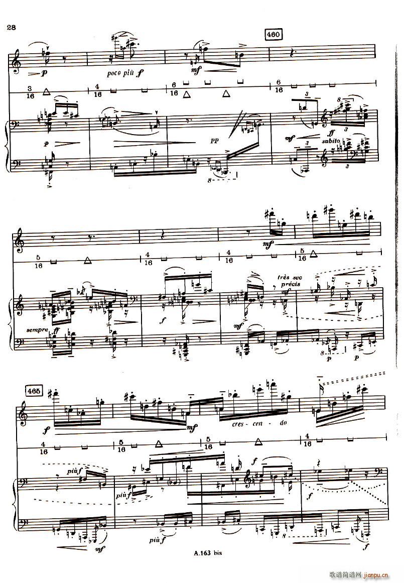 Boulez Sonatine Pour Flute Et Piano(V)18