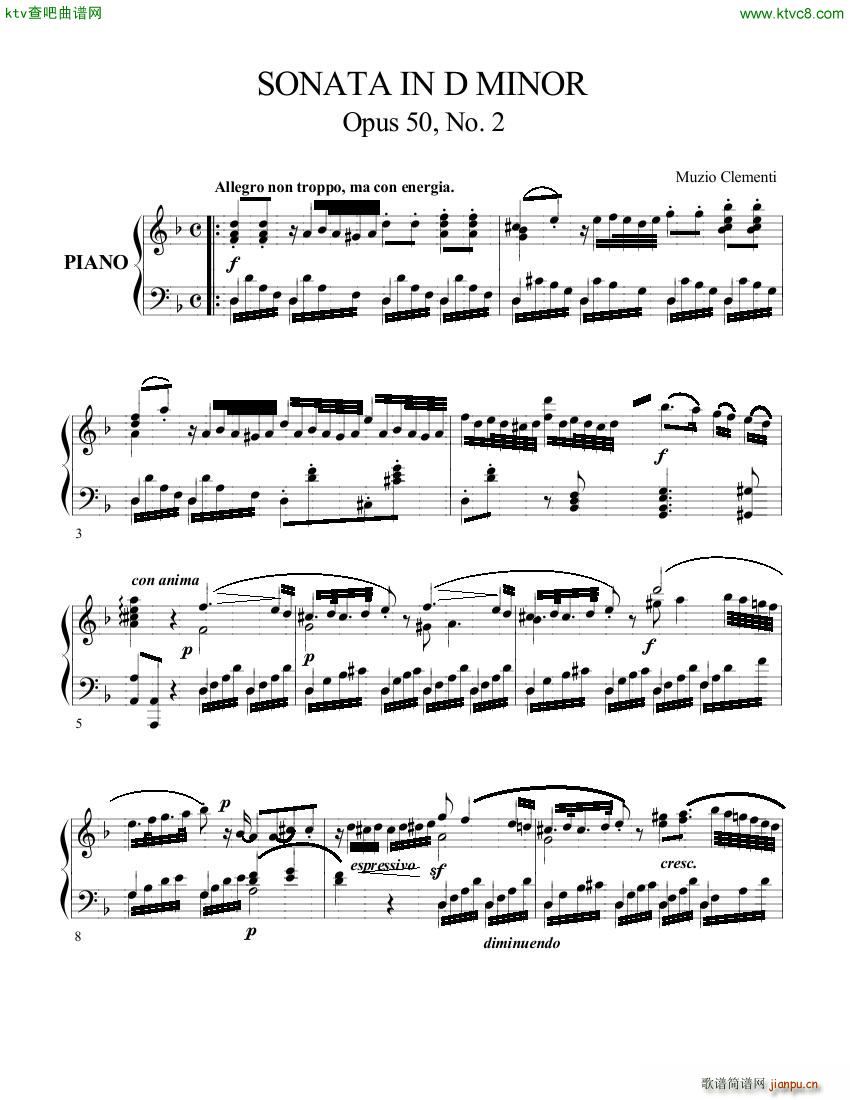 clementi sonata op50 2(V)1