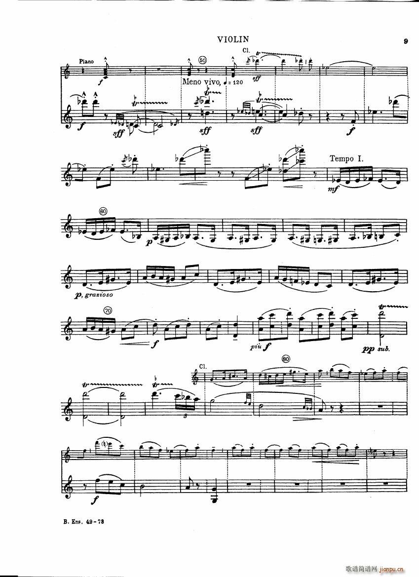 Bartok SZ 111 Contrasts violin(V)9