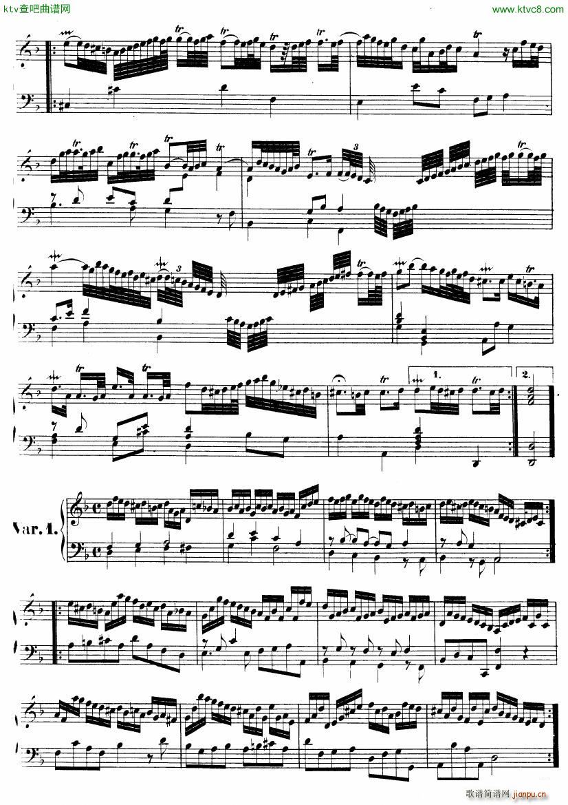 Handel Suite in D minor G112 117(V)7