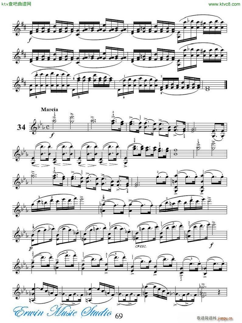 Rɠ 42׾Rudolphe Kreutzer 42 Studies 29 34(ʮּ)14