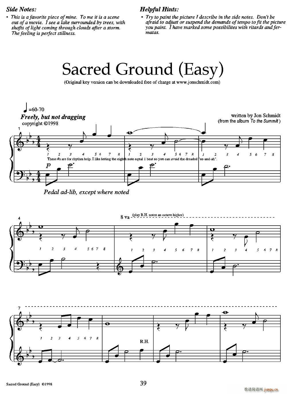 Sacred Ground Easy(V)1