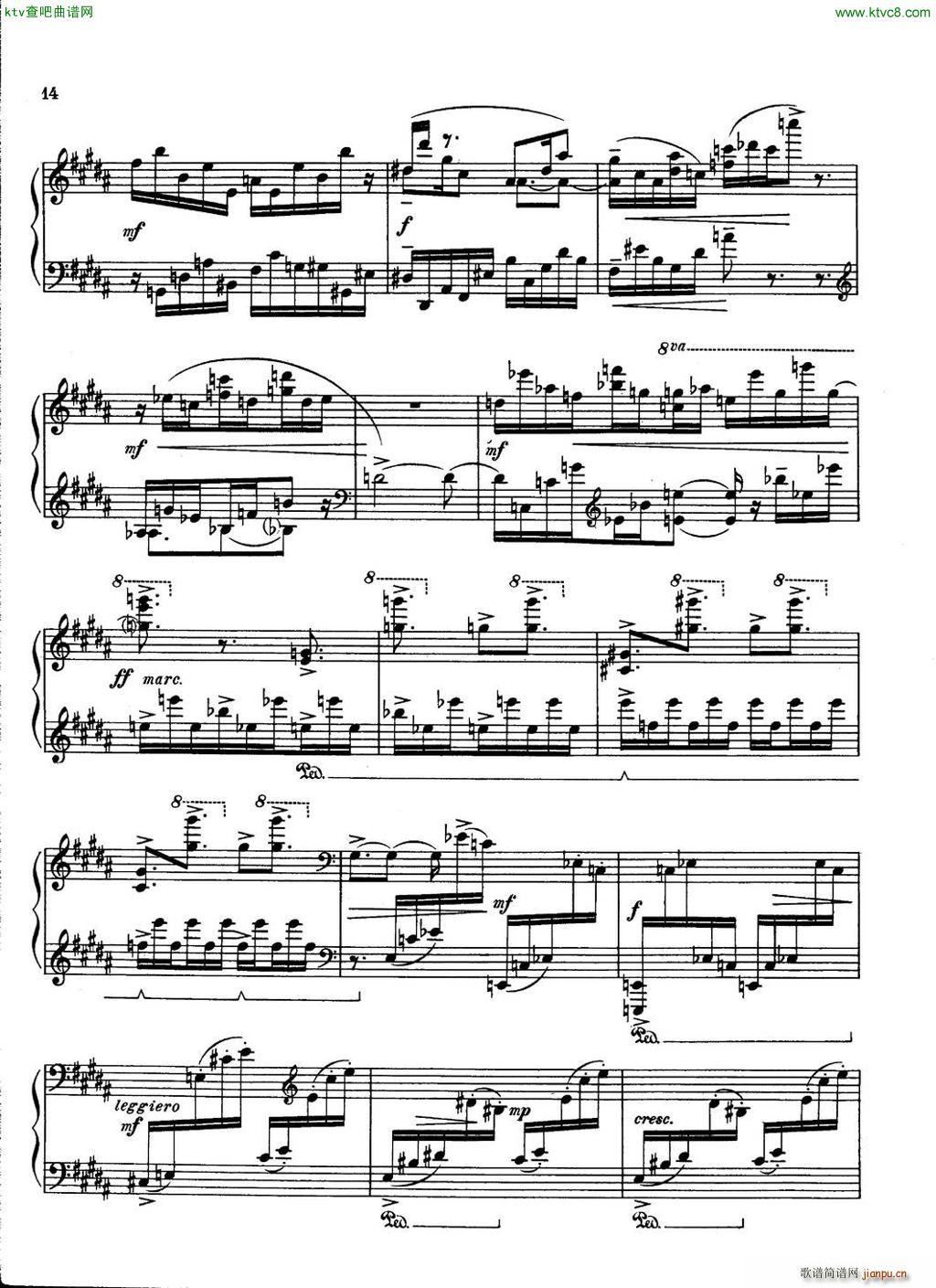 Carter Piano Sonata(V)14