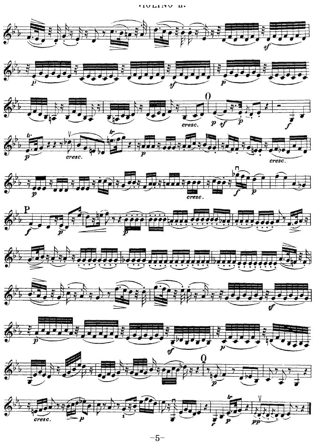 Mozart Quartet No 17 in Bb Major K 458 Violin 2(ʮּ)5