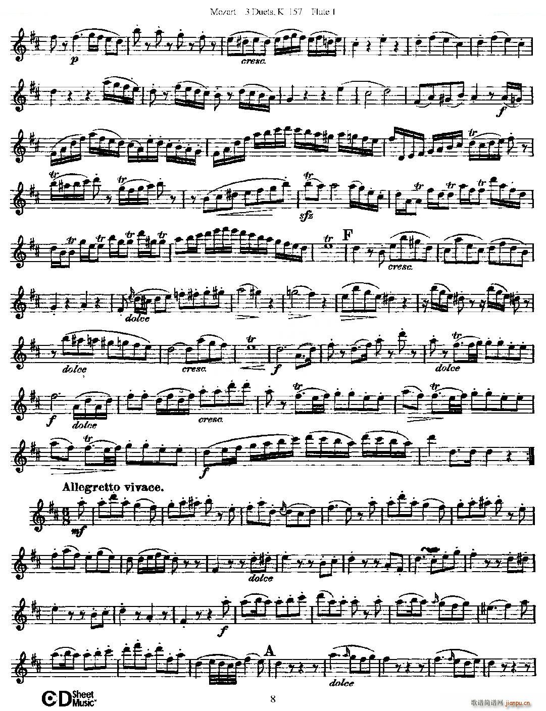 3 Duets K 157 ֮һL(chng)  K157̖ ~(ѺV)8