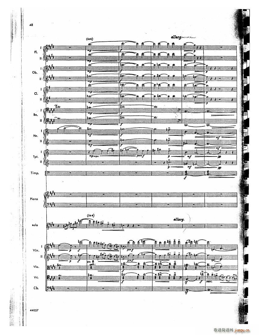 Barber op 14 Violin Concerto Score (V)7