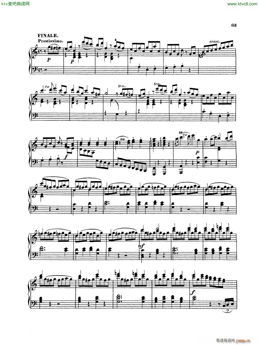 Hummel Sonata No 4 Op 38(V)20