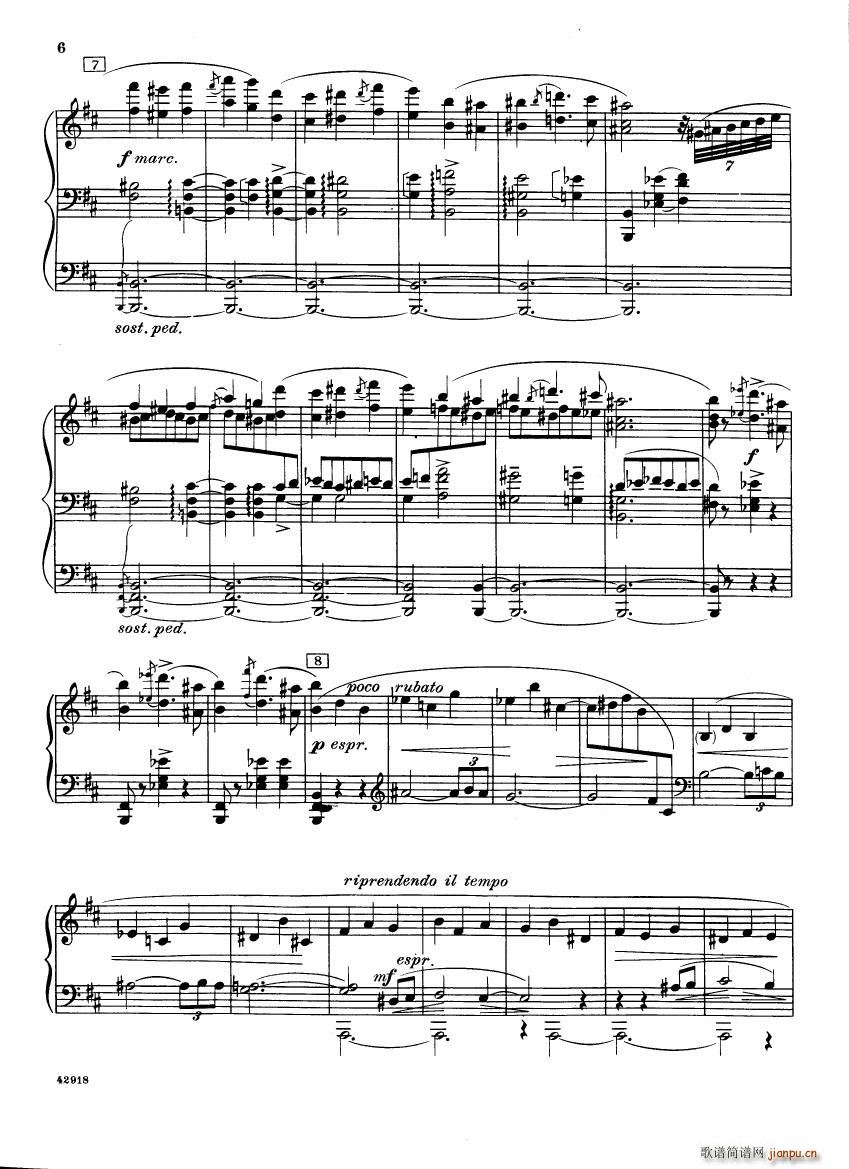 Barber op 28 Souvenirs piano solo(V)6