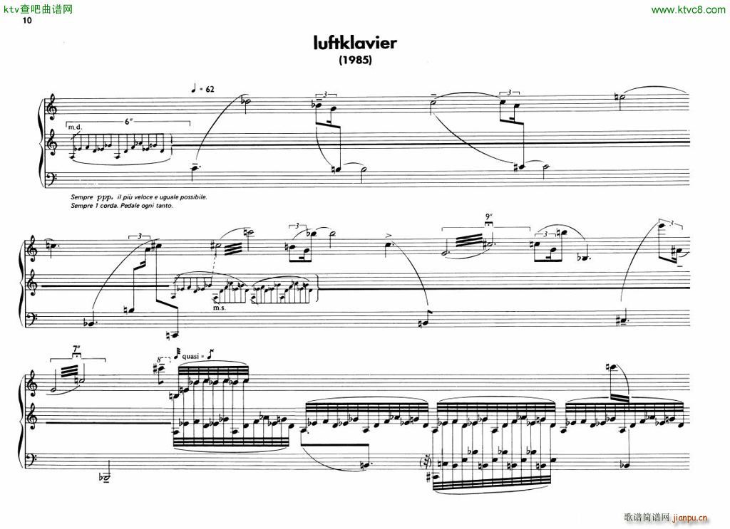 Berio 6 Encores for Piano(V)10