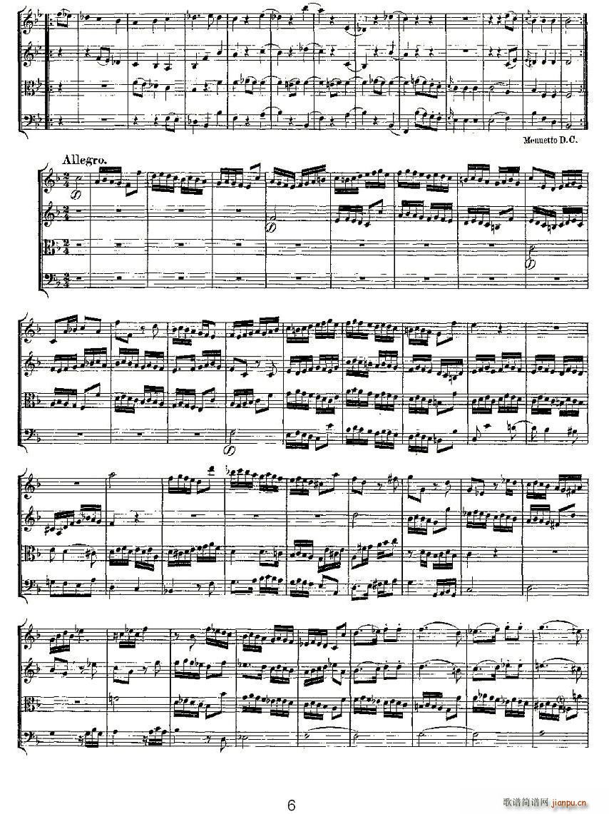 Quartet No 8 in F Major K 168 F{ڰҘ(l )(V)6