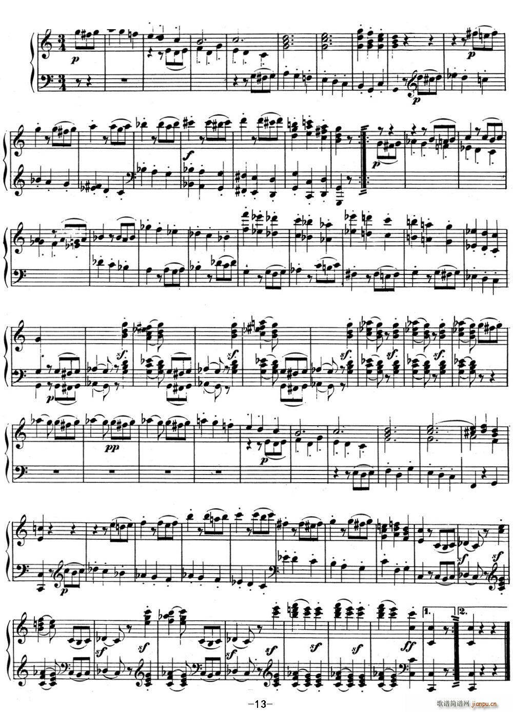 ؐQ03 C{ Op 2 No 3 C major(V)13