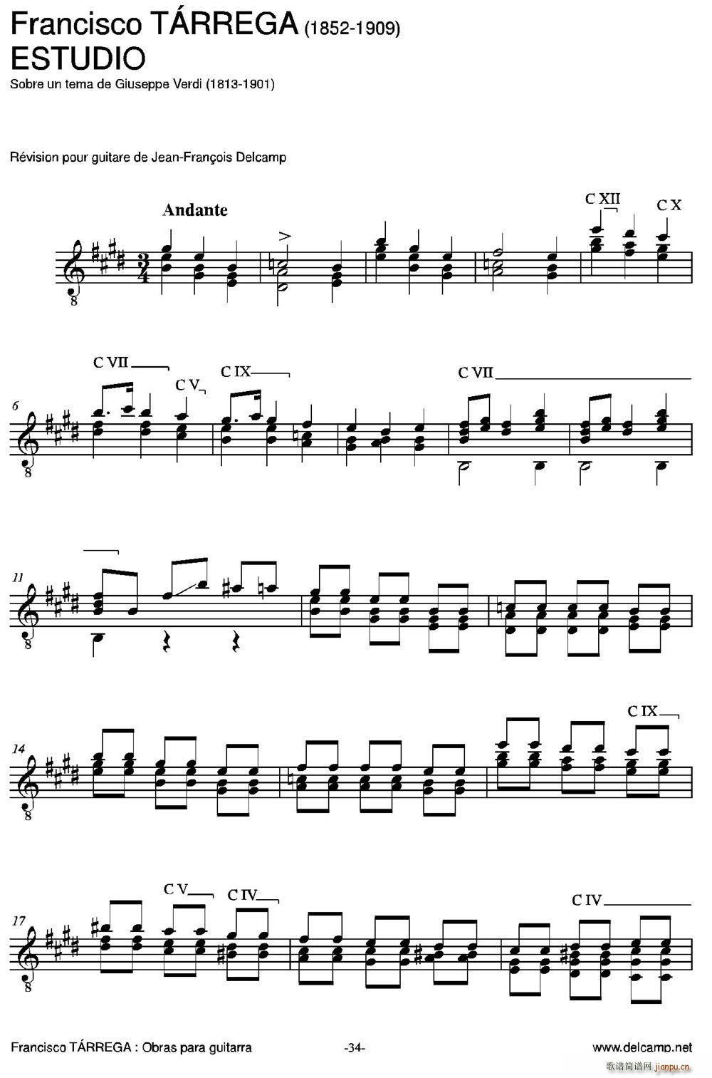 ESTUDIO Sobre un tema de Giuseppe Verdi ŵ伪(V)1