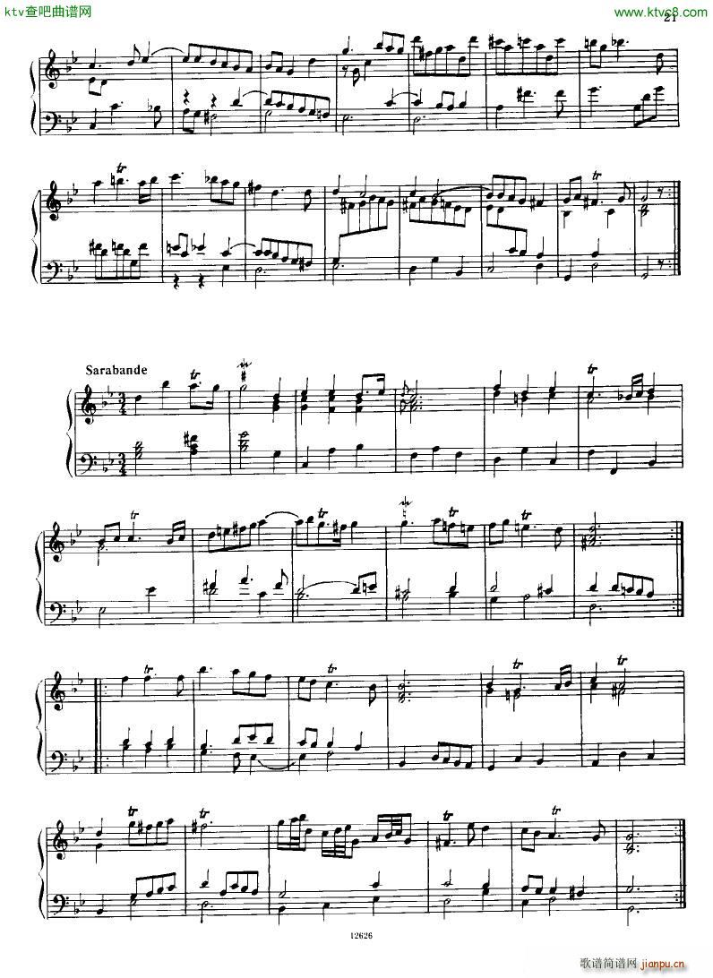 H ndel 1 Suiten for Piano Book 2(V)21