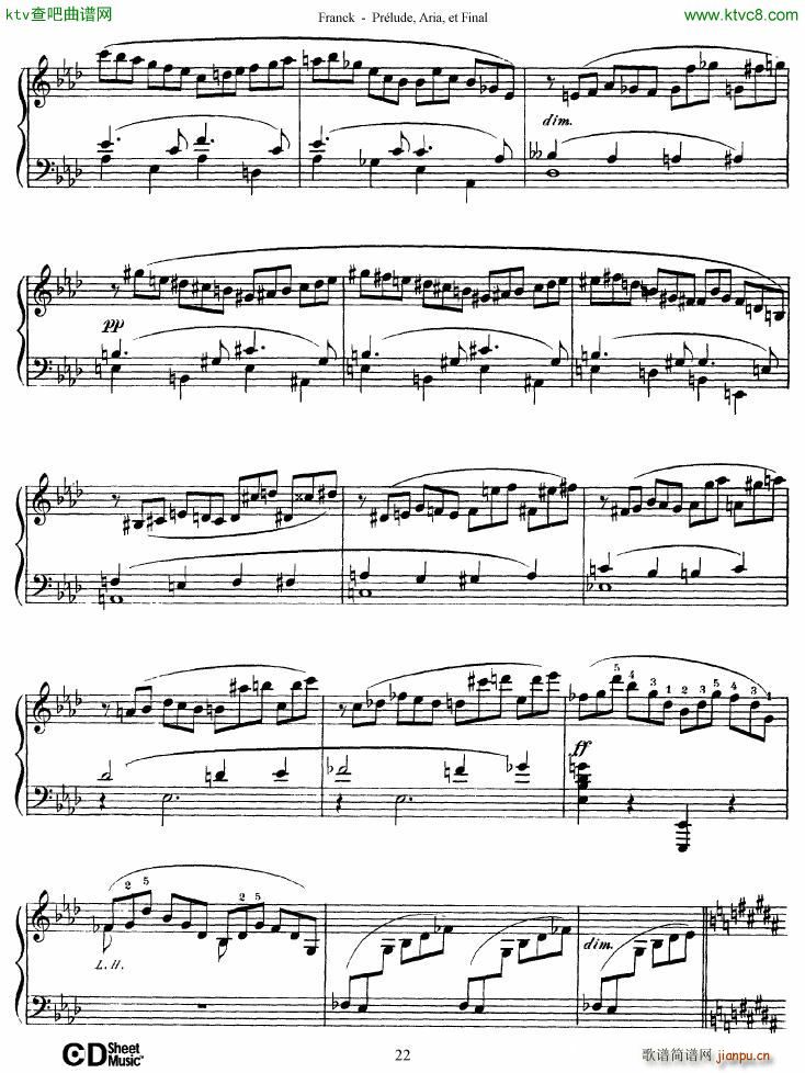 Franck Prlude Aria et Final(V)22