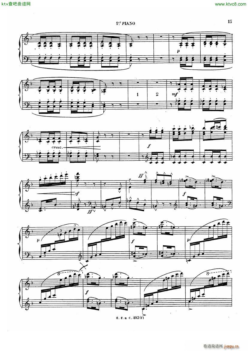 Chabrier Espana for two pianos(V)13