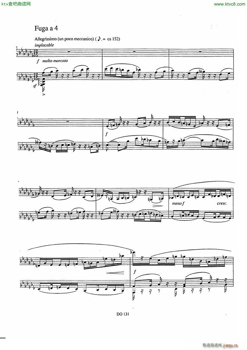 Etude No 12 Prlude et Fugue(V)8